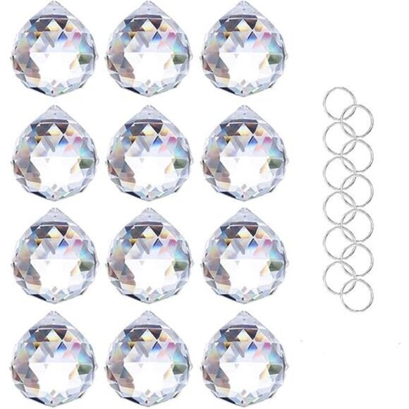 20mm/0.78inch Clear Crystal Ball Prism Rainbow Maker Window - Picture 7 of 7
